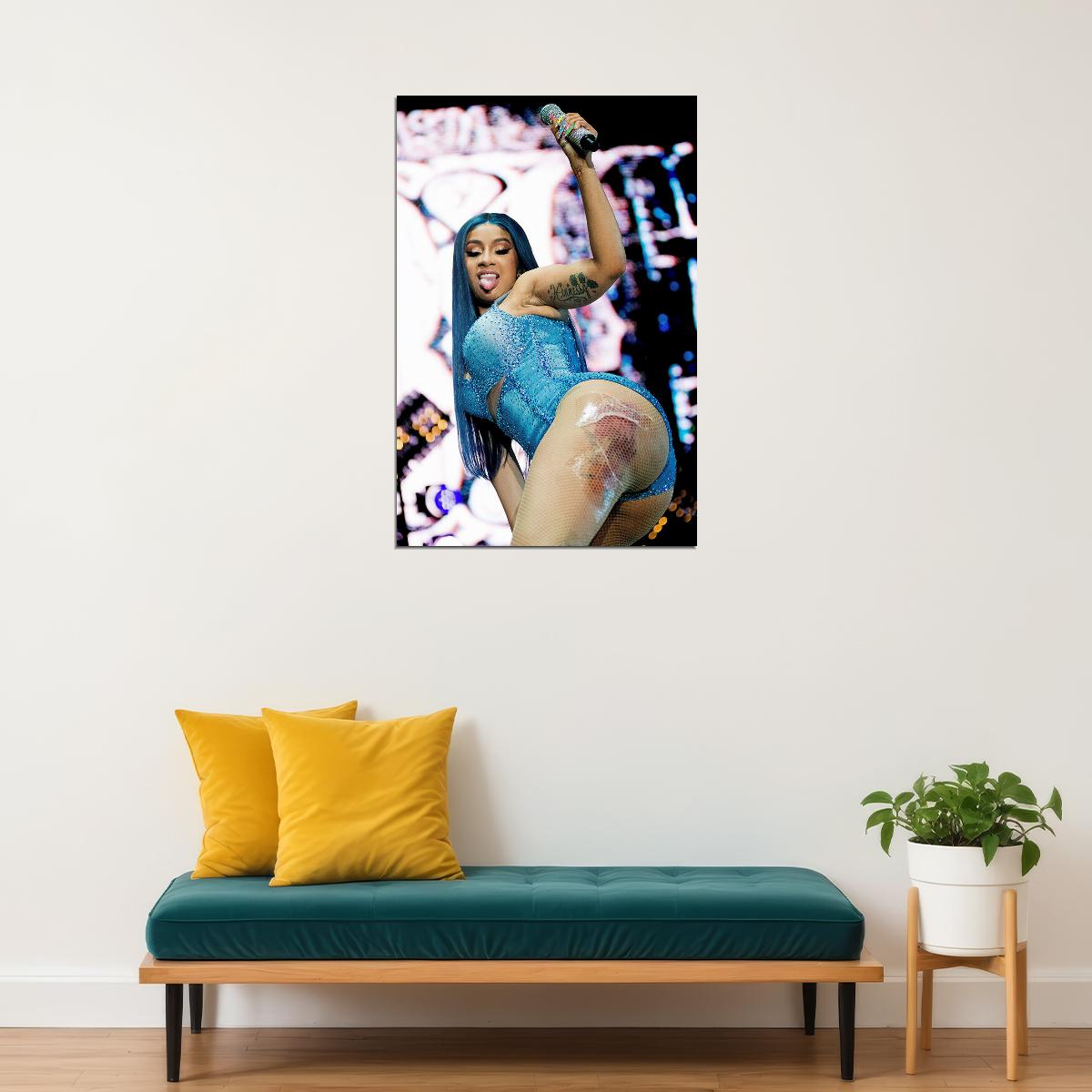 Cardi B Celebrity Singer Movie Actor Poster Wall Art Print Home Wall Decor - xonomax