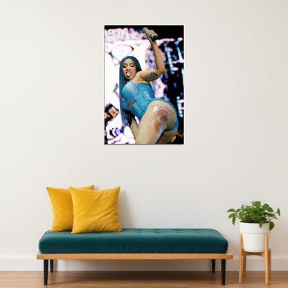 Cardi B Celebrity Singer Movie Actor Poster Wall Art Print Home Wall Decor - xonomax