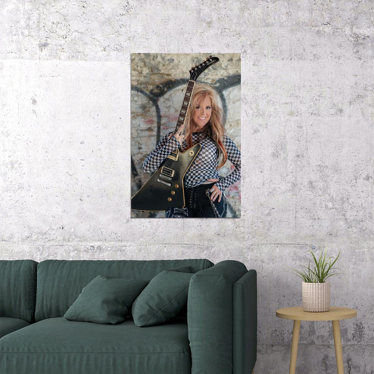 Lita Ford Hollywood Tv Celebrated Artist Poster Wall Art Print Home Wall Decor - xonomax