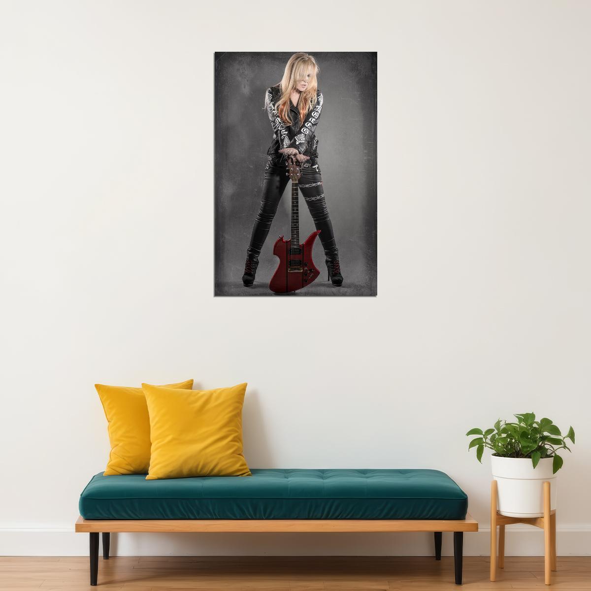 Lita Ford Hollywood Tv Movie Guitarist Artist Poster Wall Art Print Home Wall Decor - xonomax
