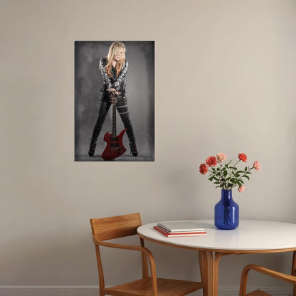 Lita Ford Hollywood Tv Movie Guitarist Artist Poster Wall Art Print Home Wall Decor - xonomax