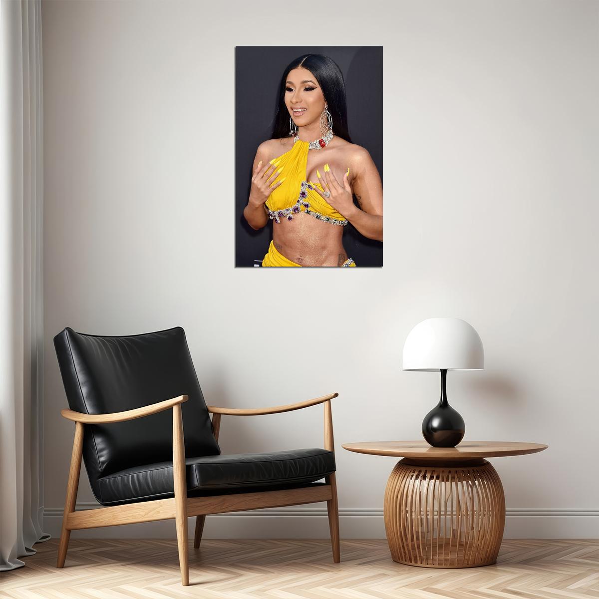 Cardi B Hollywood Celebrity Rapper Singer Poster Wall Art Print Home Wall Decor - xonomax