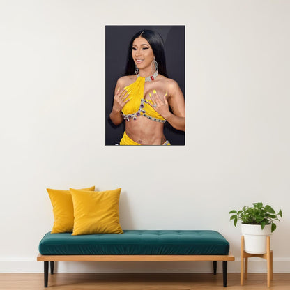 Cardi B Hollywood Celebrity Rapper Singer Poster Wall Art Print Home Wall Decor - xonomax