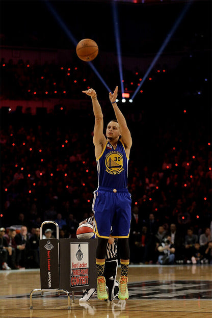Steph Curry Game Winning Shot Basketball Poster Wall Art Print Home Wall Decor - xonomax