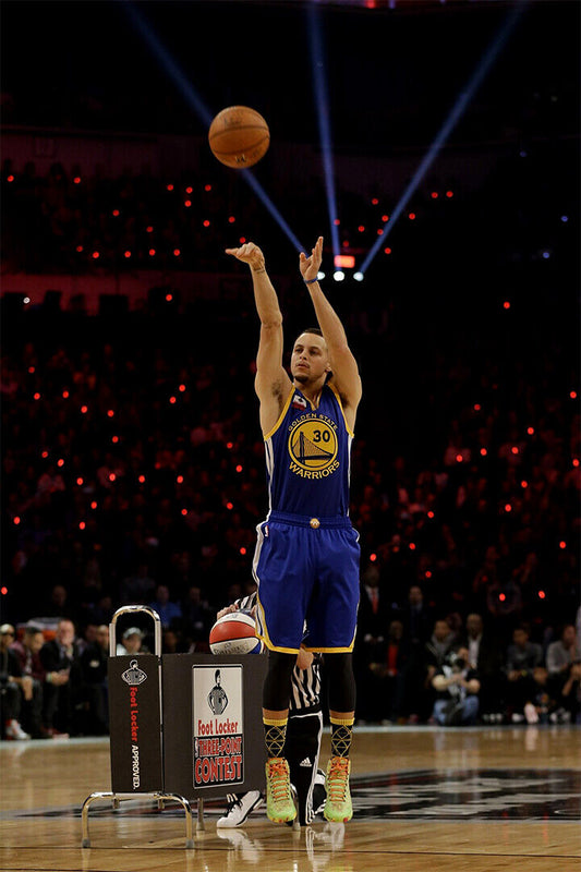 Steph Curry Game Winning Shot Basketball Poster Wall Art Print Home Wall Decor - xonomax