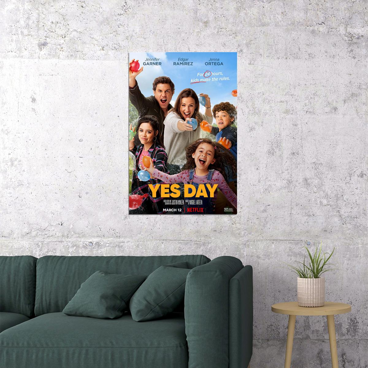 Yes Day Movie 2021 Comedy Family Poster Wall Art Print Home Wall Decor - xonomax