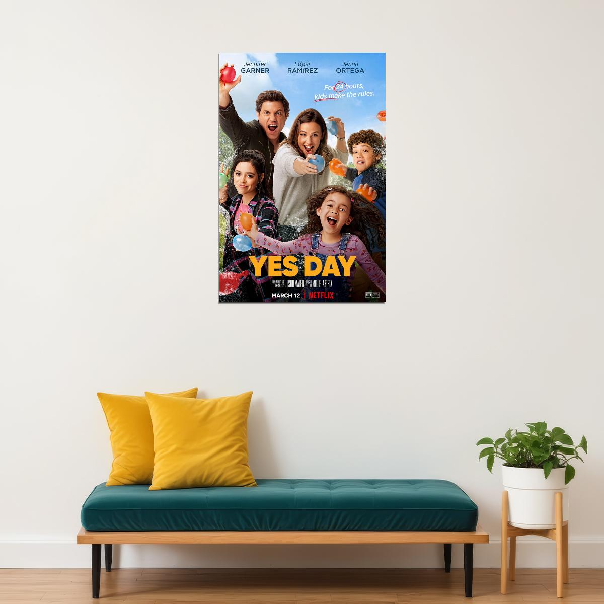 Yes Day Movie 2021 Comedy Family Poster Wall Art Print Home Wall Decor - xonomax