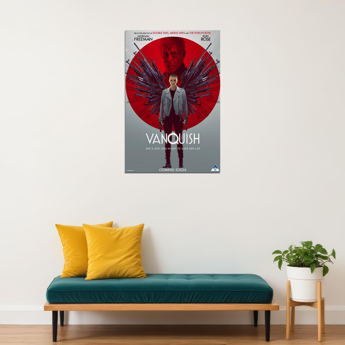 Vanquish Movie 2021 Thriller Action Poster Wall Art Print Home Wall Decor - xonomax