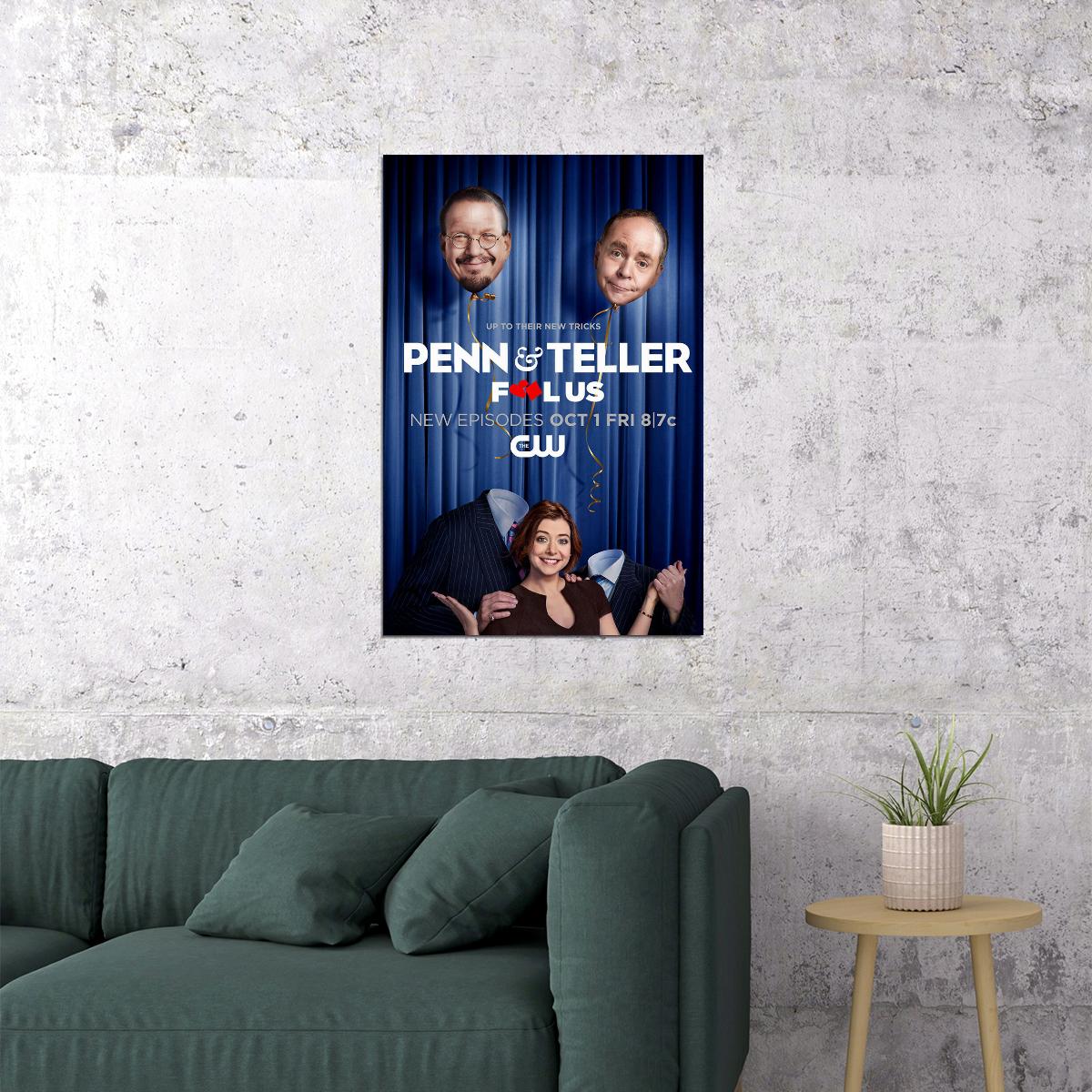 Penn And Teller Fool Us Movie 2021 Comedy Mystery Poster Wall Art Print Home Wall Decor - xonomax
