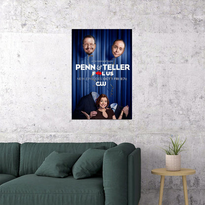 Penn And Teller Fool Us Movie 2021 Comedy Mystery Poster Wall Art Print Home Wall Decor - xonomax