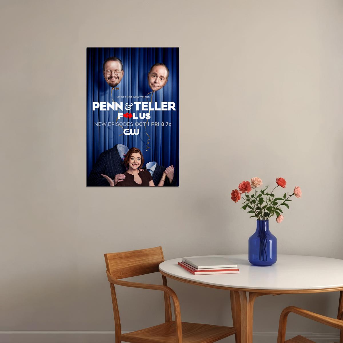 Penn And Teller Fool Us Movie 2021 Comedy Mystery Poster Wall Art Print Home Wall Decor - xonomax