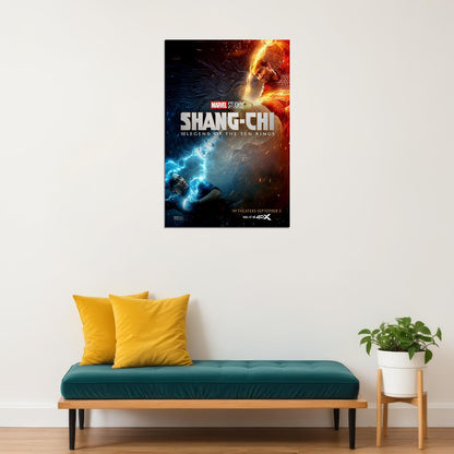 Shang Chi And The Legend Of The Ten Rings Movie War Poster Wall Art Print Home Wall Decor - xonomax