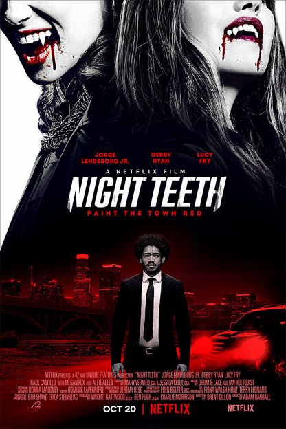 Night Teeth Movie 2021 Action Crime Drama Poster Wall Art Print Home Wall Decor - xonomax