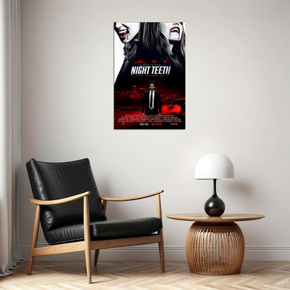 Night Teeth Movie 2021 Action Crime Drama Poster Wall Art Print Home Wall Decor - xonomax