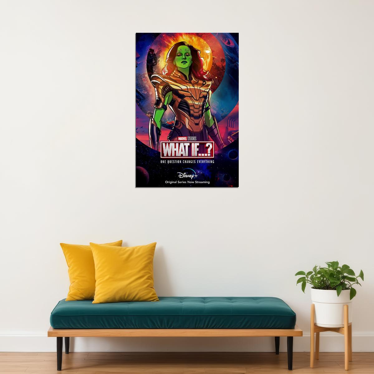 What If...? Full Character Movie 2021 Green Hero Poster Wall Art Print Home Wall Decor - xonomax