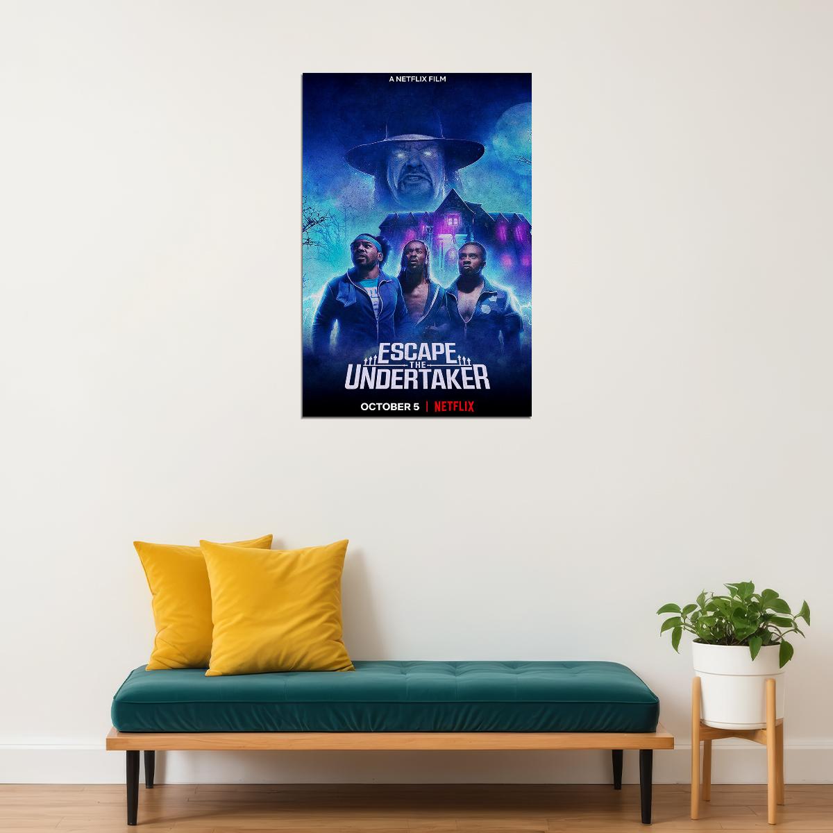 Escape The Undertaker Movie 2021 Comedy Game Event Poster Wall Art Print Home Wall Decor - xonomax