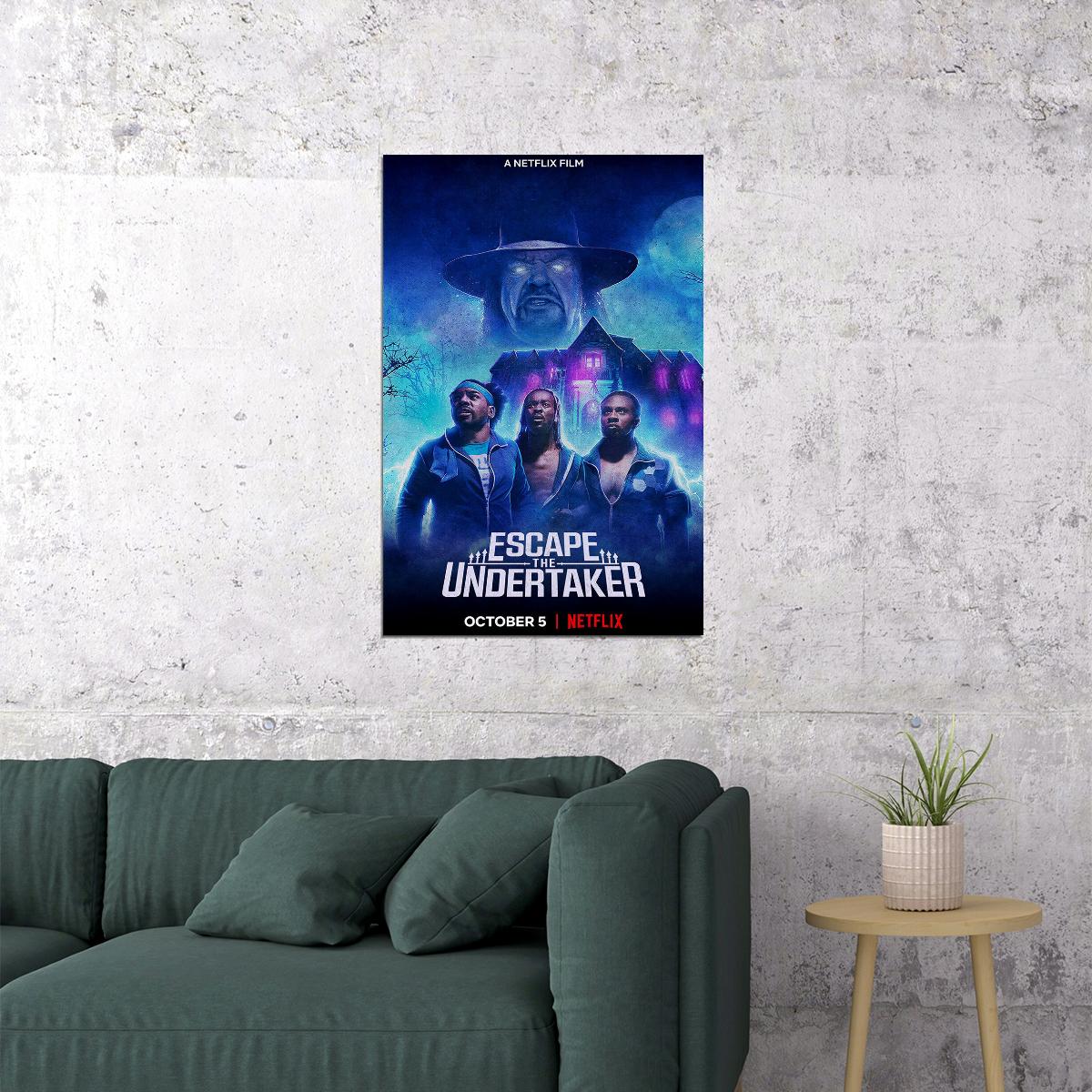 Escape The Undertaker Movie 2021 Comedy Game Event Poster Wall Art Print Home Wall Decor - xonomax