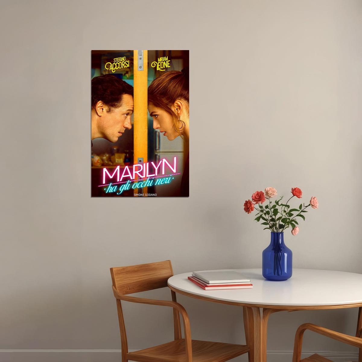 Marilyn Has Black Eyes Movie 2021 Romantic Comedy Poster Wall Art Print Home Wall Decor - xonomax