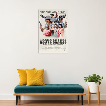 Above Snakes Movie 2021 Action Mystery Poster Wall Art Print Home Wall Decor - xonomax