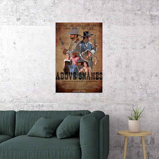Above Snakes Movie 2021 Mystery Poster Wall Art Print Home Wall Decor - xonomax