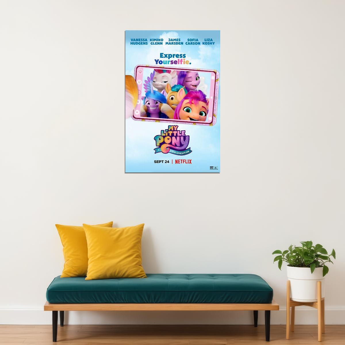 My Little Pony A New Generation Movie 2021 Animation Poster Wall Art Print Home Wall Decor - xonomax