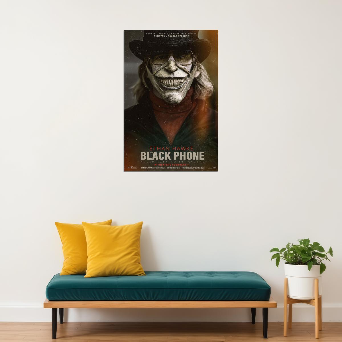 The Black Phone Movie 2021 Horror Thriller Poster Wall Art Print Home Wall Decor - xonomax