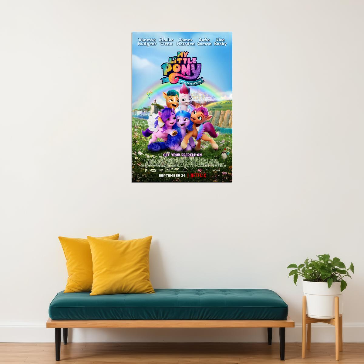 My Little Pony A New Generation 2 Movie 2021 Animation Poster Wall Art Print Home Wall Decor - xonomax