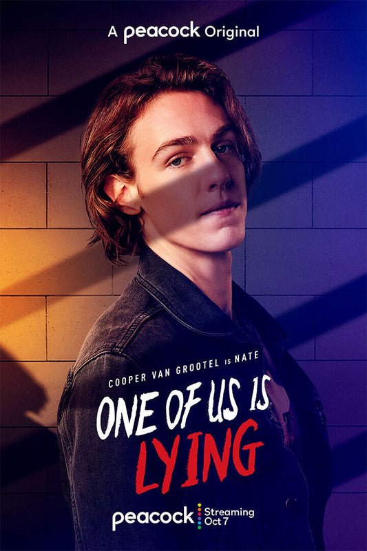 One Of Us Is Lying Full Character Movie 2021 Blue And Red Poster Wall Art Print Home Wall Decor - xonomax