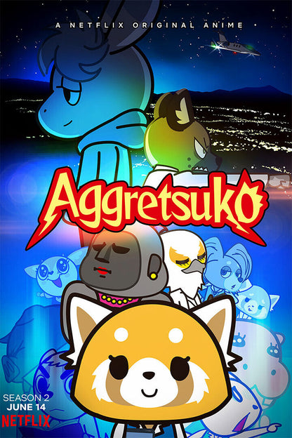 Aggretsuko 2 Movie 2021 Comedy Drama Animation Poster Wall Art Print Home Wall Decor - xonomax