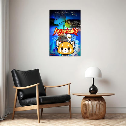 Aggretsuko 2 Movie 2021 Comedy Drama Animation Poster Wall Art Print Home Wall Decor - xonomax