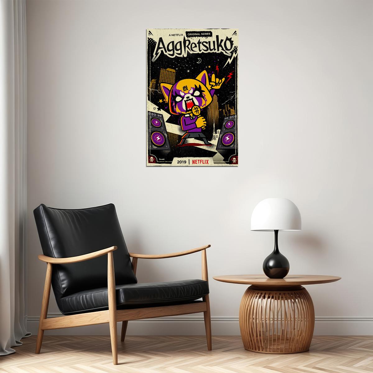 Aggretsuko 2 Movie 2021 Animation Comedy Drama Poster Wall Art Print Home Wall Decor - xonomax