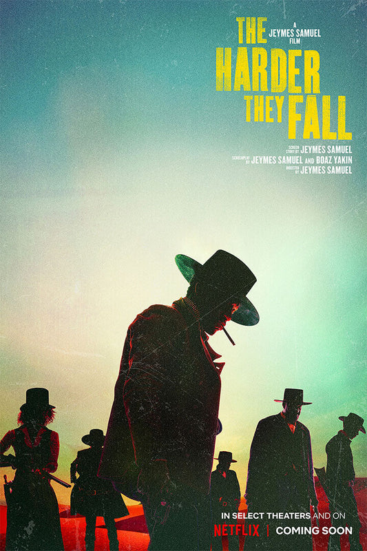 The Harder They Fall Movie Action Drama Poster Wall Art Print Home Wall Decor - xonomax