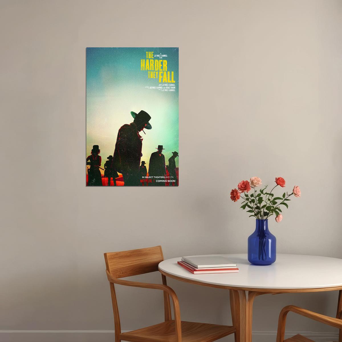The Harder They Fall Movie Action Drama Poster Wall Art Print Home Wall Decor - xonomax