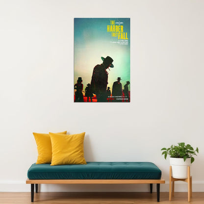 The Harder They Fall Movie Action Drama Poster Wall Art Print Home Wall Decor - xonomax