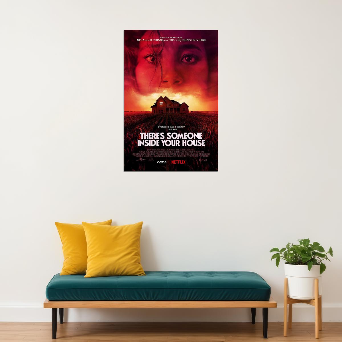 There's Someone Inside Your House Movie 2021 Horror Poster Wall Art Print Home Wall Decor - xonomax