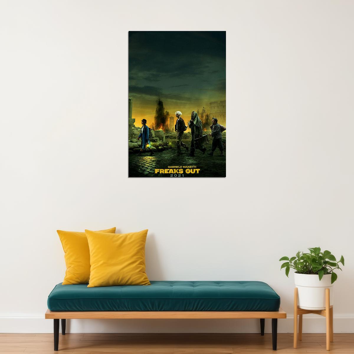 Freaks Out Movie 2021 Action Fantasy War Poster Wall Art Print Home Wall Decor - xonomax