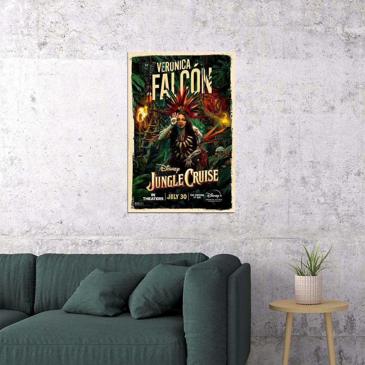 Jungle Cruise Full Character Movie 2021 Veronica Falcon Poster Wall Art Print Home Wall Decor - xonomax