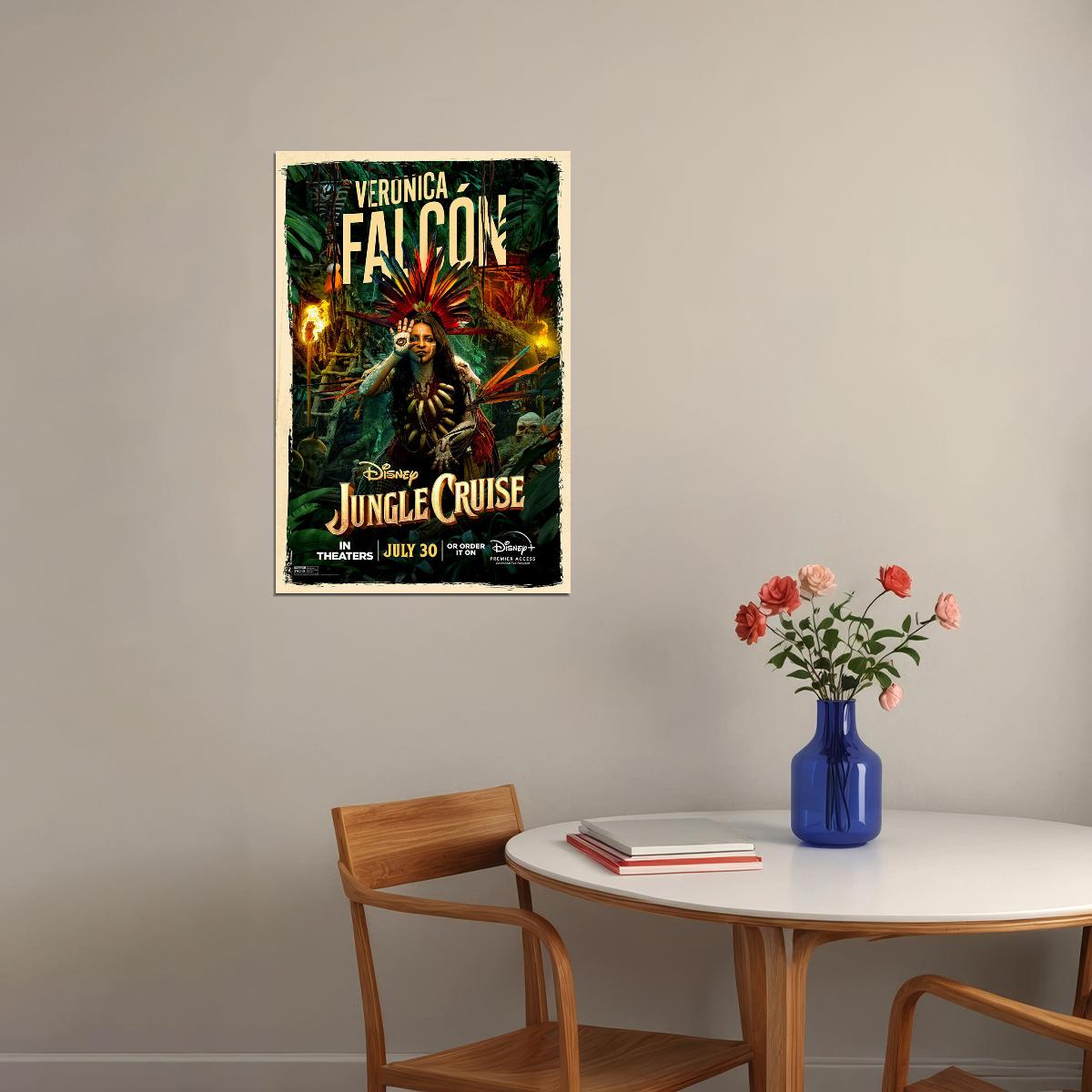 Jungle Cruise Full Character Movie 2021 Veronica Falcon Poster Wall Art Print Home Wall Decor - xonomax