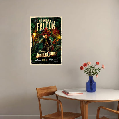 Jungle Cruise Full Character Movie 2021 Veronica Falcon Poster Wall Art Print Home Wall Decor - xonomax