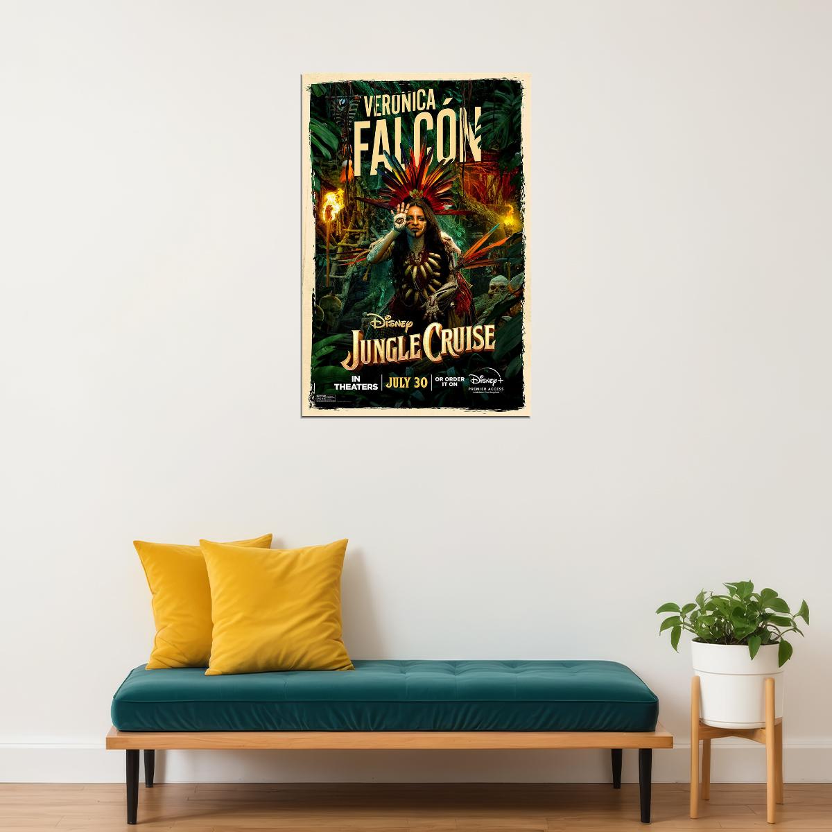 Jungle Cruise Full Character Movie 2021 Veronica Falcon Poster Wall Art Print Home Wall Decor - xonomax