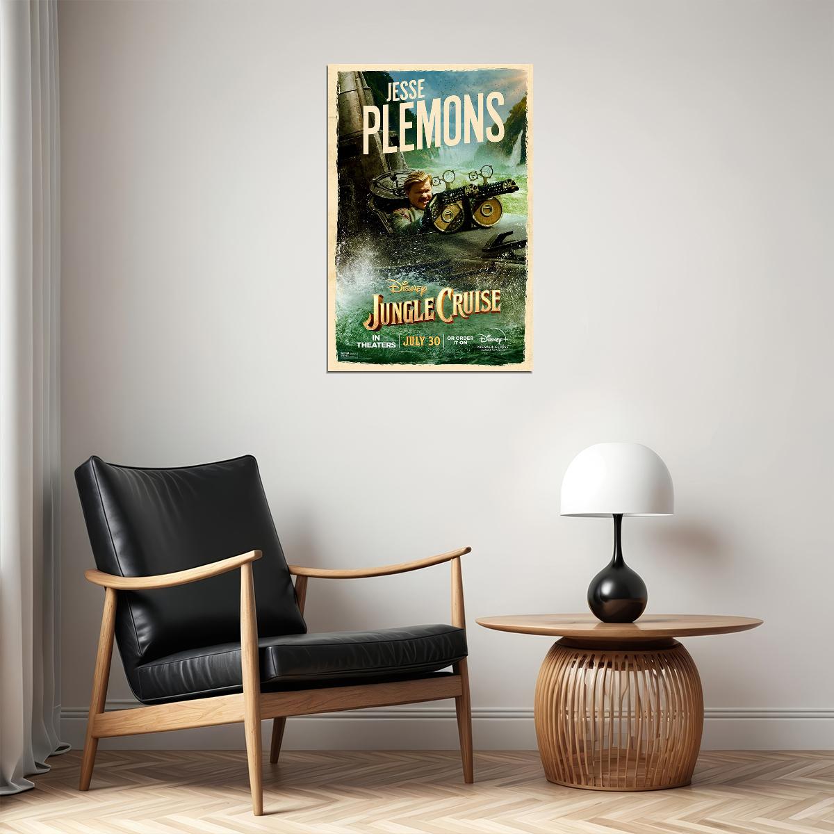 Jungle Cruise Full Character Movie 2021 Plemons Poster Wall Art Print Home Wall Decor - xonomax