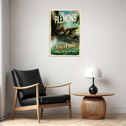 Jungle Cruise Full Character Movie 2021 Plemons Poster Wall Art Print Home Wall Decor - xonomax