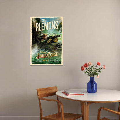 Jungle Cruise Full Character Movie 2021 Plemons Poster Wall Art Print Home Wall Decor - xonomax