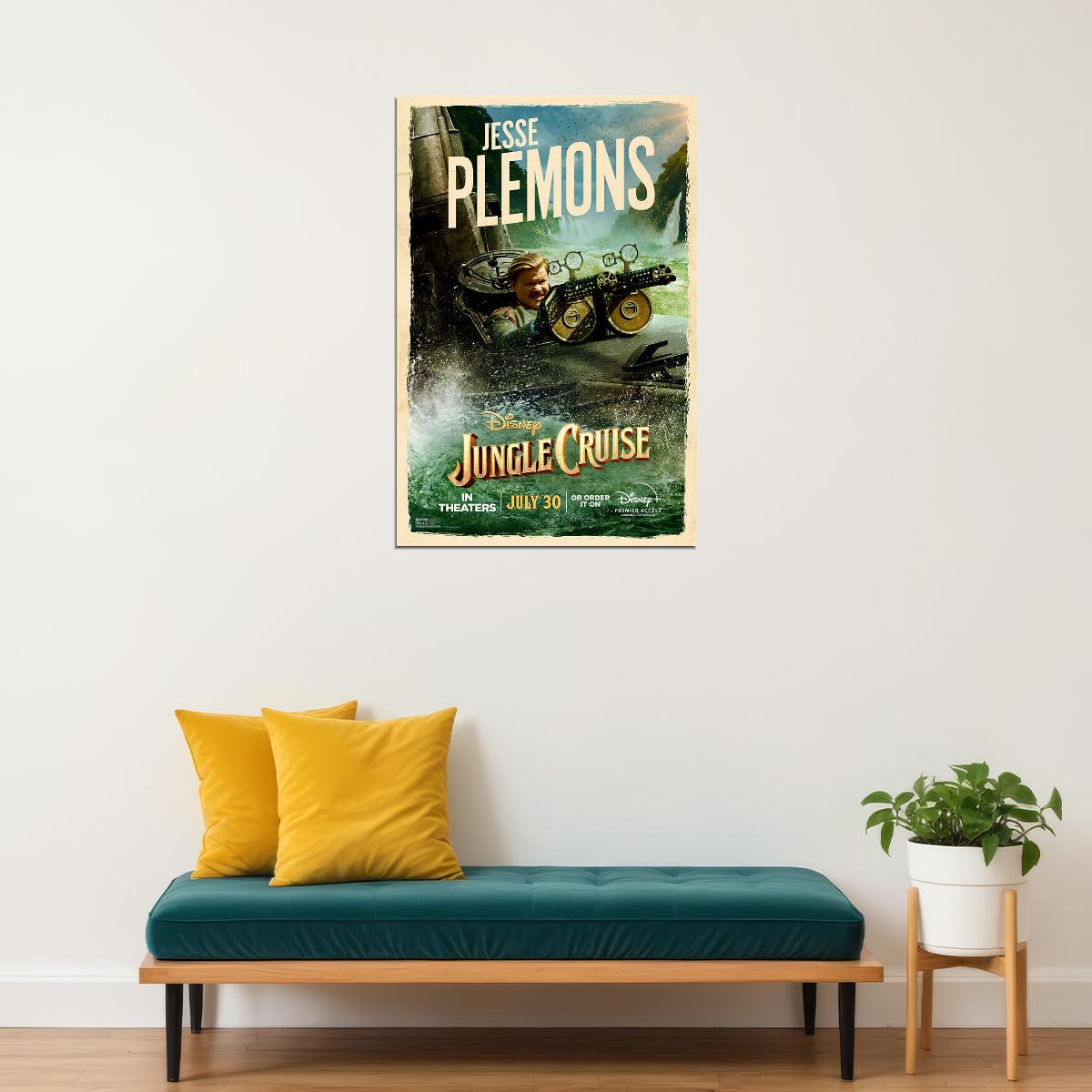 Jungle Cruise Full Character Movie 2021 Plemons Poster Wall Art Print Home Wall Decor - xonomax