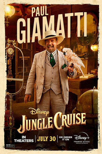 Jungle Cruise Full Character Movie 2021 Paul Gramatti Poster Wall Art Print Home Wall Decor - xonomax