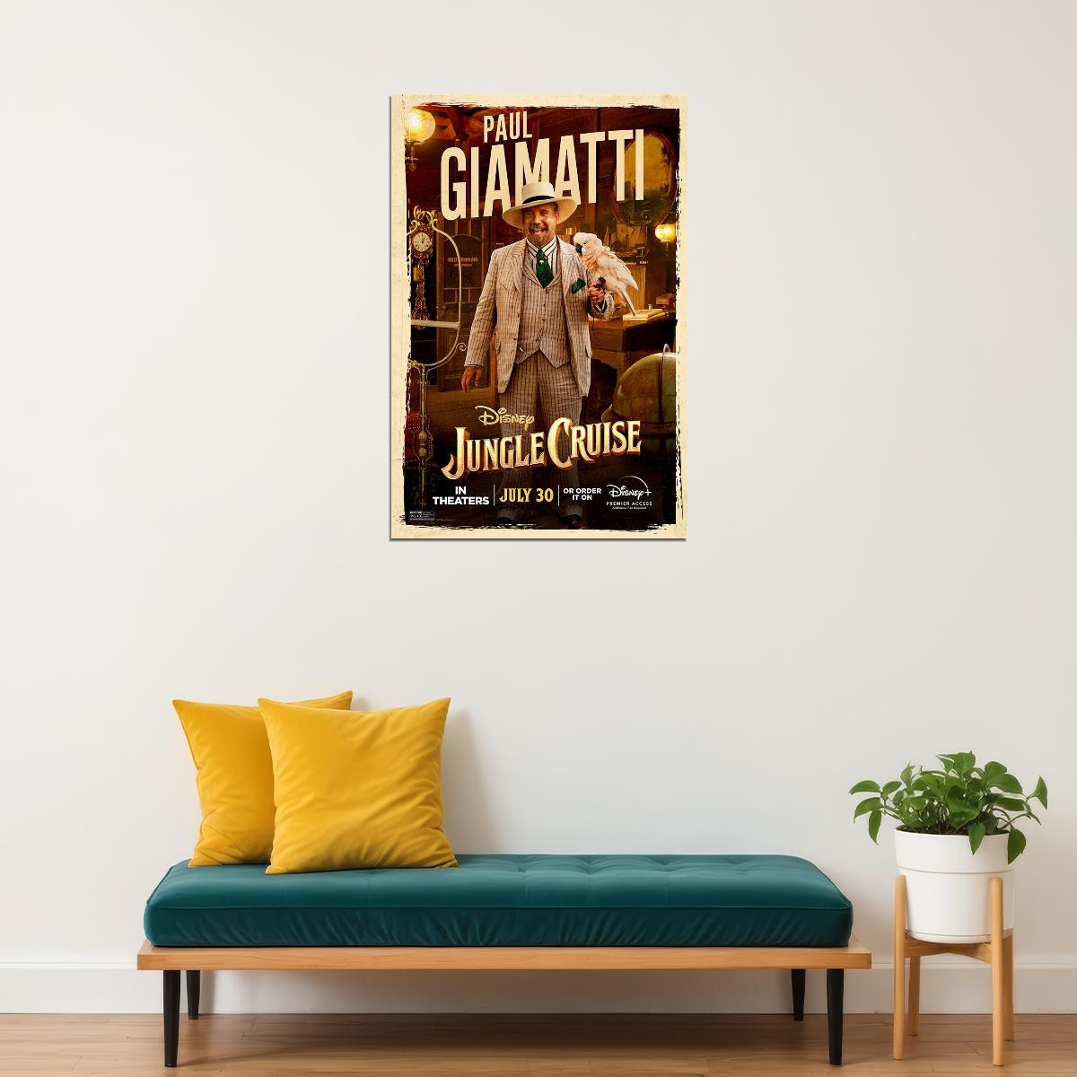 Jungle Cruise Full Character Movie 2021 Paul Gramatti Poster Wall Art Print Home Wall Decor - xonomax