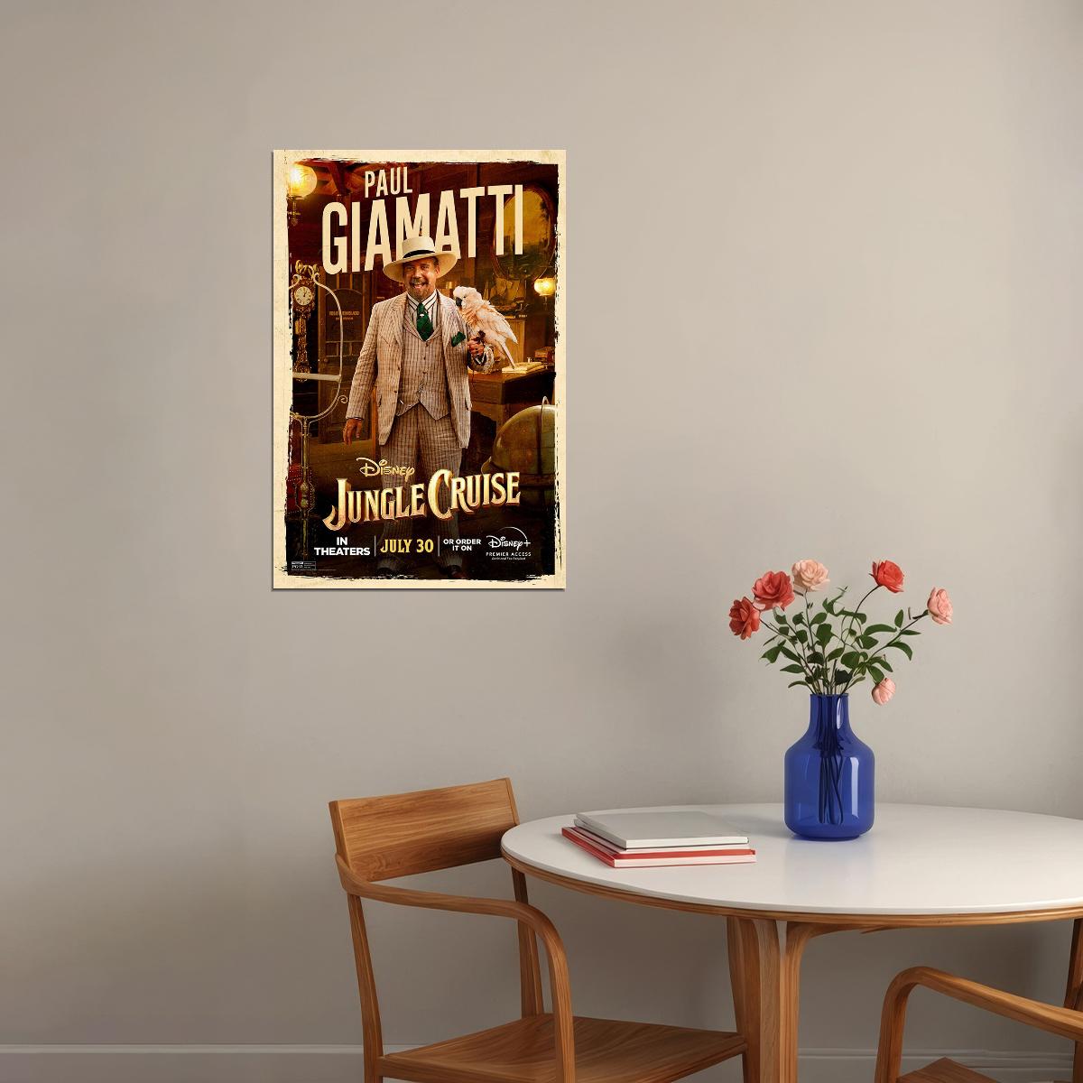 Jungle Cruise Full Character Movie 2021 Paul Gramatti Poster Wall Art Print Home Wall Decor - xonomax