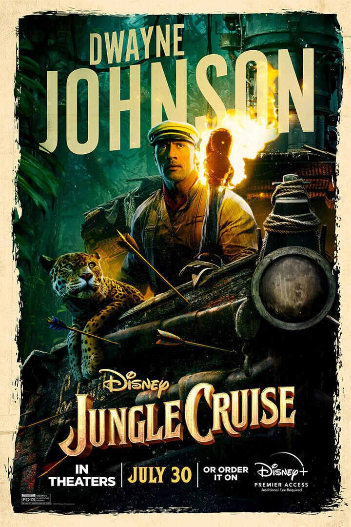 Jungle Cruise Full Character Movie 2021 Poster Wall Art Print Home Wall Decor - xonomax