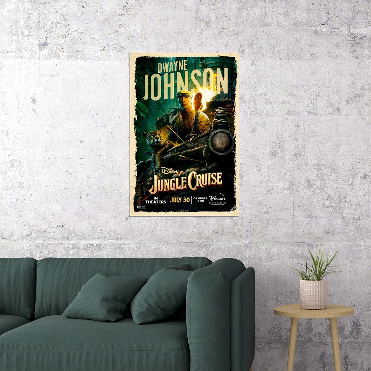 Jungle Cruise Full Character Movie 2021 Poster Wall Art Print Home Wall Decor - xonomax
