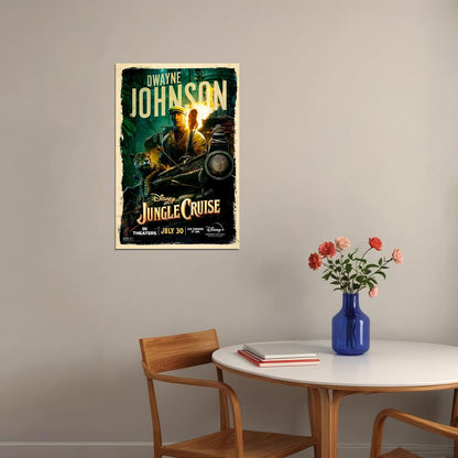 Jungle Cruise Full Character Movie 2021 Poster Wall Art Print Home Wall Decor - xonomax